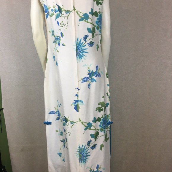 Hawaiian Casuals Stan Hicks Blue Cream dress k100 - Picture 4 of 10